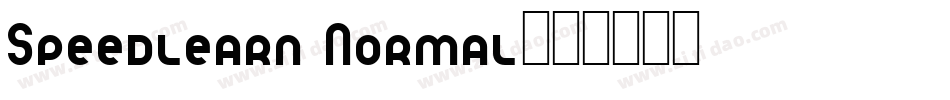 Speedlearn Normal字体转换